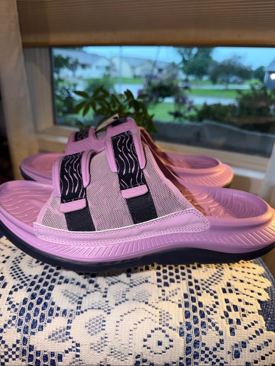 Hoka Kids Lavender Dual-Strap Slide Sandals